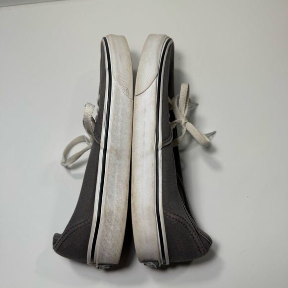 Vans Gray Canvas Lace Up Sneakers Women’s Size 8/Men’s 6.5 - Picture 7 of 10